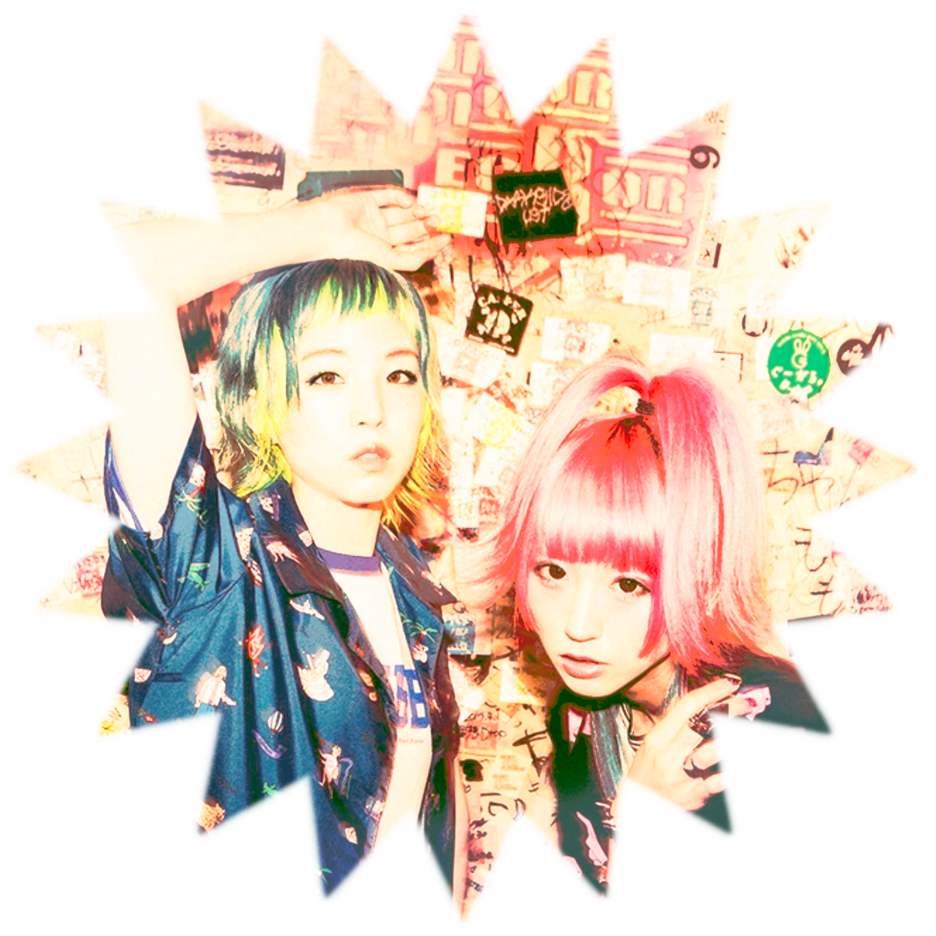 kanamil and hachigatsu chan from oyasumi hologram